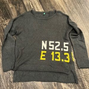 United Colors of Beneton (L) Gray Sweater